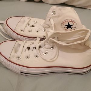 Converse classic white high top sneakers